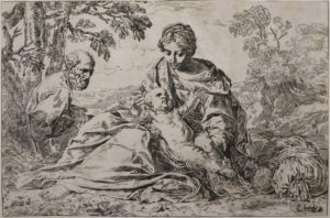 Riposo durante la fuga in Egitto