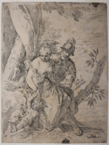 Marte che spoglia Venere, Amore assalito da un cane