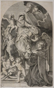 Vergine con il Bambino, angeli e santo frate