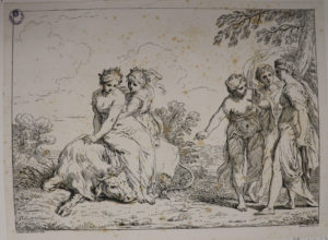 Europa accarezza Giove mutato in toro