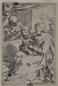 Sacra Famiglia con il rosario